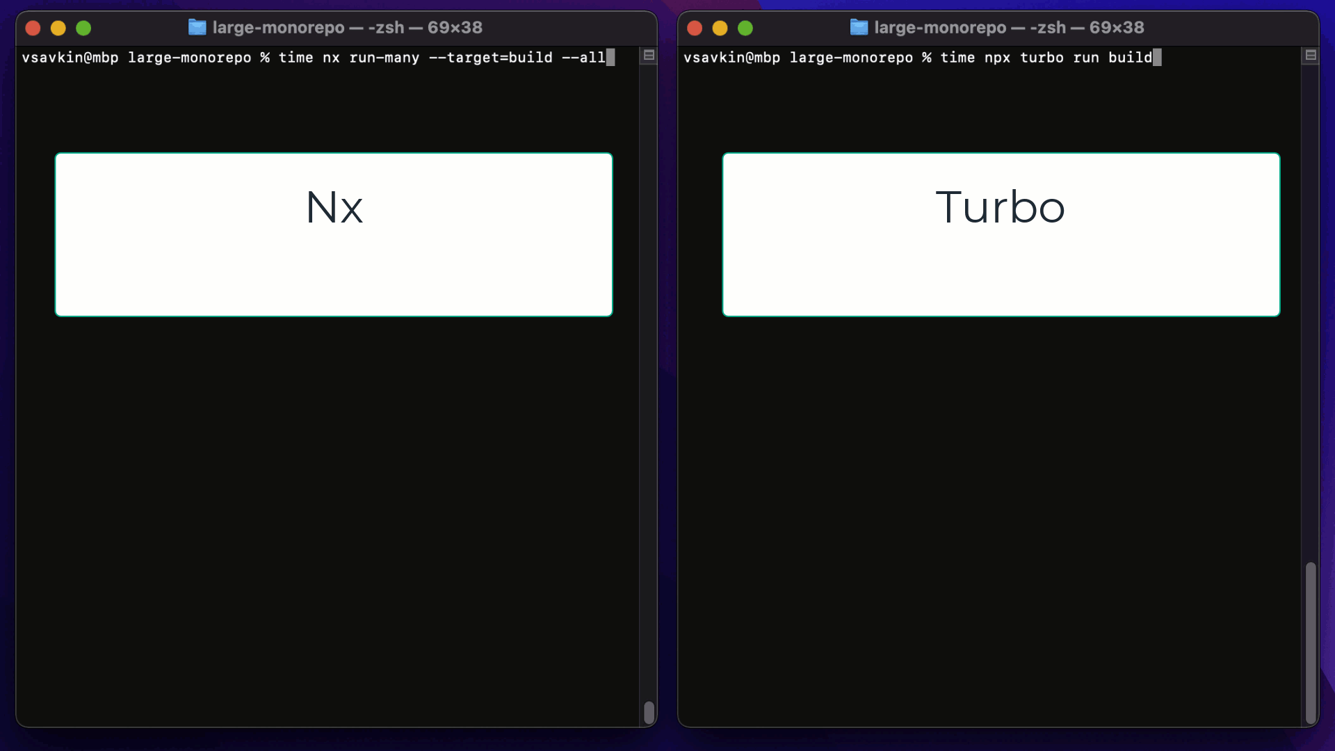 nx and turbo benchmark